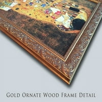 Водна лилии златни богато украсени дървени рамки на платно от Моне, Клод