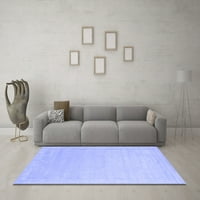 Ahgly Company Indoor Square Solid Blue Modern Area Rugs, 3 'квадрат