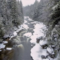 Blackwater Falls Stream през зимния пейзаж от Джей Обриен