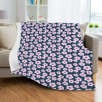 Flower-Blanket модно одеяло спално бельо Супер меко за подаръци за сувенири за рожден ден, 32x 80x
