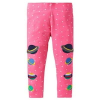 Glonme Toddler Еластична талия меки гамаши ежедневни спортни панталони Звезда от печатни атлетични дъна панталони