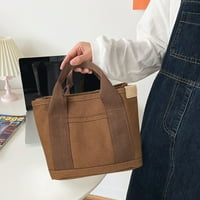 Canvas Shopper Bag Fashion Casual Commusters Bag Simple Portable Pocket за парти