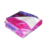 Създайте абстрактно одеяло за хвърляне на изкуство, супер меко антилинг фланелни одеяла, 40 x30