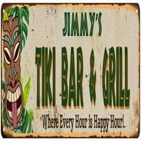 Джими Tiki Bar & Grill Metal Sign Decor 106180040254
